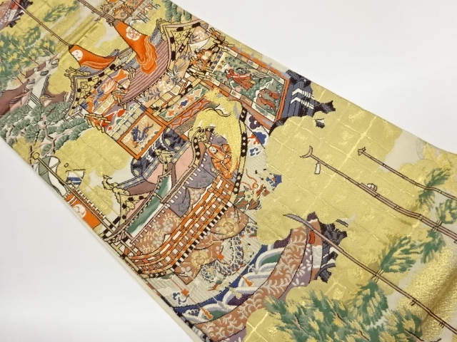 JAPANESE FUKURO OBI / WOVEN GION FESTIVAL PATTERN